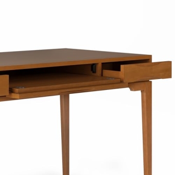 SimpliHome Harper 60" Solid Wood Desk for Home Office