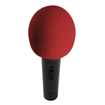 OnStage Red Foam Windscreen for Clearer Audio Performance