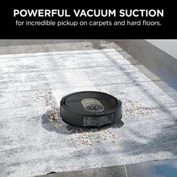 Shark AV2001WD AI VACMOP 2-in-1 Robot Vacuum and Mop with Self-Cleaning Brushroll, Home Mapping, Perfect for Pet Hair,Compatible Alexa,Wi-Fi Black/Brass (Renewed)