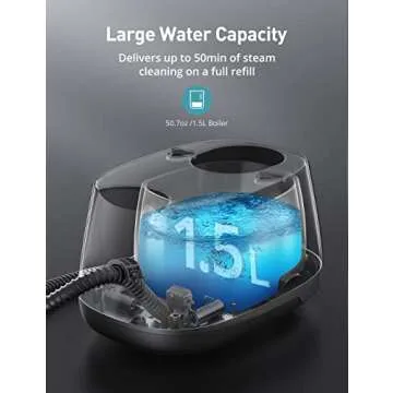 Aspiron Portable Steam Cleaner with 21 Accessories