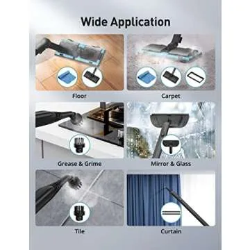 Aspiron Portable Steam Cleaner with 21 Accessories