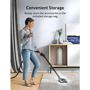 Aspiron Portable Steam Cleaner with 21 Accessories