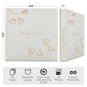 Pregnancy Journal for First-time Moms & Moms who Have Been There, Done That. Gender-Neutral Baby Kee...