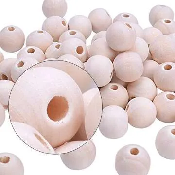 Shop BonaGrand 100pcs 14mm Round Wood Spacer Beads