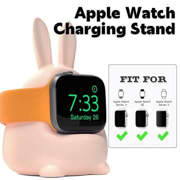 ELETIUO Charger Stand for Apple Watch - Stylish & Functional