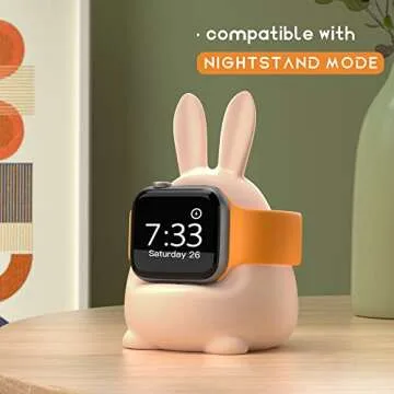 ELETIUO Charger Stand for Apple Watch - Stylish & Functional
