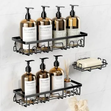 Deyhoc Shower Caddy Set - 3 Pack Rustproof Organizer for Bathroom, Kitchen, & Home