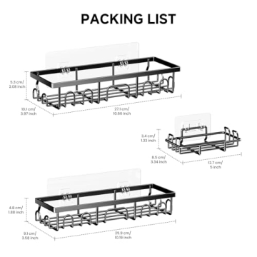 Deyhoc Shower Caddy Set, Rustproof Organizer for Home