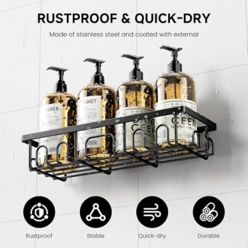 Deyhoc Shower Caddy Set, Rustproof Organizer for Home