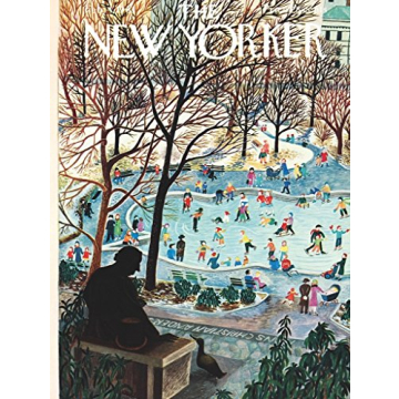New York Puzzle Company - New Yorker Skating in The Park - Engaging 750 Piece Jigsaw Puzzle for Fami...
