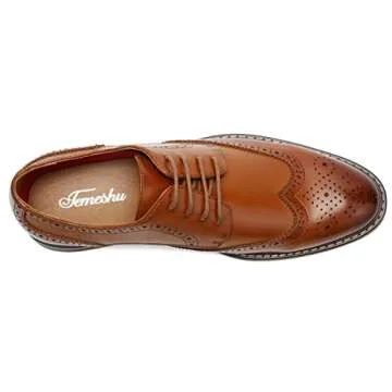 Buy Temeshu Men's Dress Shoes Comfortable Oxford Style