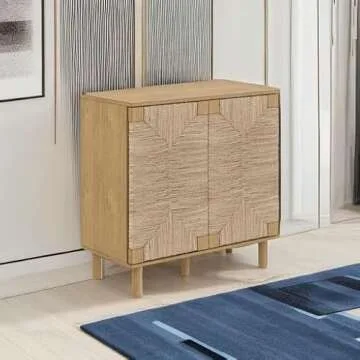 Nathan James Beacon Light Wood Sideboard for Chic Storage