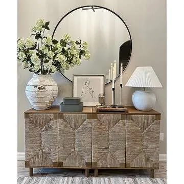 Nathan James Beacon Light Wood Sideboard for Chic Storage