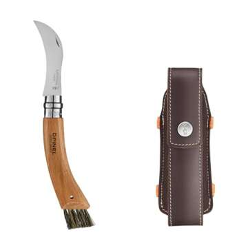 OPINEL No.8 Mushroom Folding Knife Gift Box – Foraging Knife & Sheath in Pencil Box