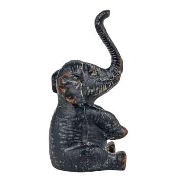 Creative Co-Op Pewter Elephant Ring Holder