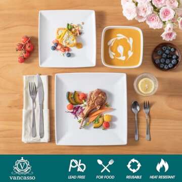 vancasso Soho 12-Piece Ceramic Dinnerware Set