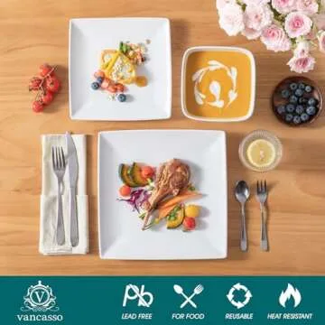vancasso Soho 12-Piece Ceramic Dinnerware Set