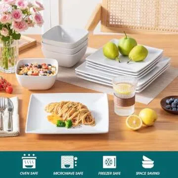 vancasso Soho 12-Piece Ceramic Dinnerware Set