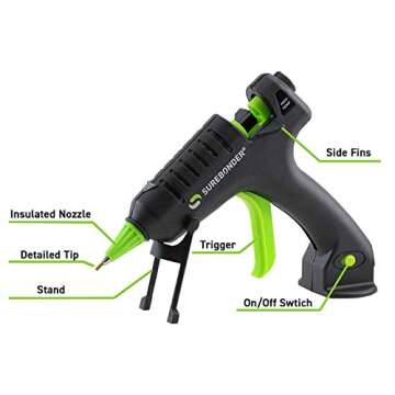 Surebonder H-195F Mini Glue Gun for Precision Crafting