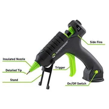 Surebonder H-195F Mini Glue Gun for Precision Crafting