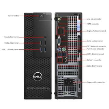 Dell Precision Tower 3420 SFF Desktop with Intel i5 and Windows 11