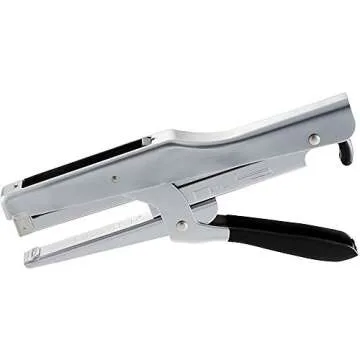 Bostitch Office Plier Stapler, 20 Sheet Capacity, EZ Squeeze Handle, Reduced Effort, No Jam Technology, Chrome