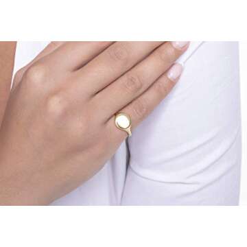 Elegant Jewel Box Women's Constellation ring in solid Gold 9k, 14k, & 18k, custom Zodiac chevalier ring, Signet ring with Constellation symbols, Personalized Birthday gift, RN377 stars