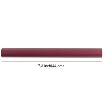 RUSPEPA Wine Red Wrapping Paper Solid Color- Mini Roll - for Christmas, Wedding, Birthday, Shower, Congrats, and Holiday - 17 Inches X 32.8 Feet