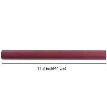 RUSPEPA Wine Red Wrapping Paper Solid Color- Mini Roll - for Christmas, Wedding, Birthday, Shower, Congrats, and Holiday - 17 Inches X 32.8 Feet