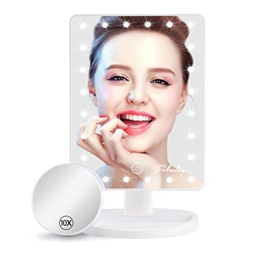 Fabuday Lighted Makeup Mirror with Detachable Magnification