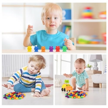 Timoo Colored Counting Bears - 60 PCS Learning Toys