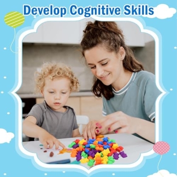 Timoo Colored Counting Bears - 60 PCS Learning Toys