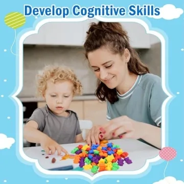 Timoo Colored Counting Bears - 60 PCS Learning Toys