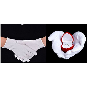 Soft Cotton Gloves for Coin and Jewelry Protection