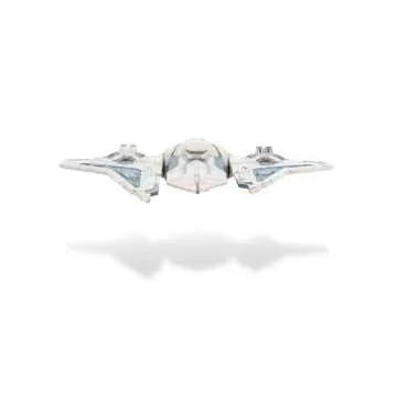 Star Wars Micro Galaxy Squadron Bo-Katan’s Gauntlet Fighter (Armada Edition) - 5-inch Vehicle with Rotating Wings and 1-Inch Micro Figure Accessory