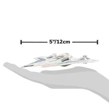 Star Wars Micro Galaxy Squadron Bo-Katan’s Gauntlet Fighter (Armada Edition) - 5-inch Vehicle with Rotating Wings and 1-Inch Micro Figure Accessory