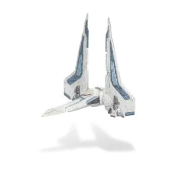 Star Wars Micro Galaxy Squadron Bo-Katan’s Gauntlet Fighter (Armada Edition) - 5-inch Vehicle with Rotating Wings and 1-Inch Micro Figure Accessory