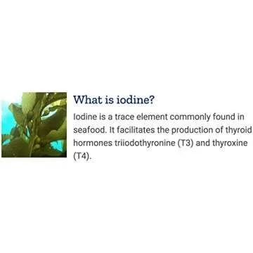 Life Extension Sea-Iodine Capsules, 1000 mcg, 150 Veg Caps, Natural Iodine Supplement from Kelp and ...