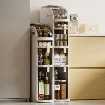 WEAFIEO Slimline Bathroom Storage Cabinet for Small Spaces
