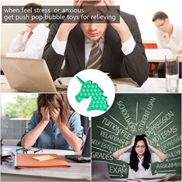 St. Patrick's Day Toy Sets Packs Stress Anxiety Relief Assortment Toys for Autistic ADHD HDD Kids Adults, Marble Mesh Squeeze Pop Tubes Sensory Toys Stocking Stuffers for Kids (AZ)