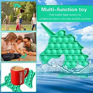 St. Patrick's Day Toy Sets Packs Stress Anxiety Relief Assortment Toys for Autistic ADHD HDD Kids Adults, Marble Mesh Squeeze Pop Tubes Sensory Toys Stocking Stuffers for Kids (AZ)