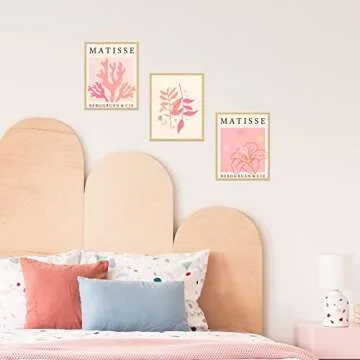 SUPERDANT 9PCS Matisse Canvas Wall Art Aesthetic Matisse Art Prints Unframed Matisse Poster Sets Abstract Vintage Canvas Prints for Home Living Room Office Bedroom Decorations