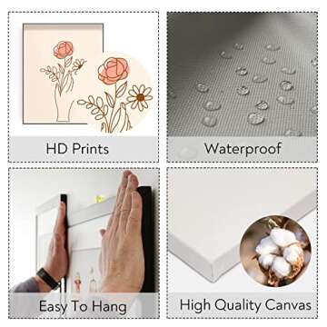 SUPERDANT 9PCS Matisse Canvas Wall Art Aesthetic Matisse Art Prints Unframed Matisse Poster Sets Abstract Vintage Canvas Prints for Home Living Room Office Bedroom Decorations