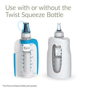 Kiinde Twist Pouch Sippy Top Attachments with Straws 3-Pack