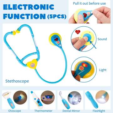 Doctor Kit for Kids - 18 Piece Medical Playset