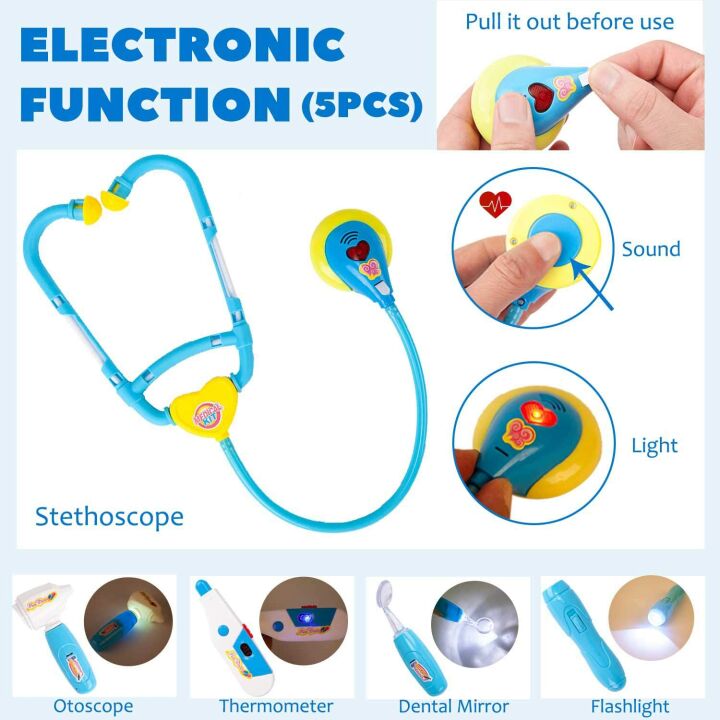 Doctor Kit for Kids - 18 Piece Medical Playset