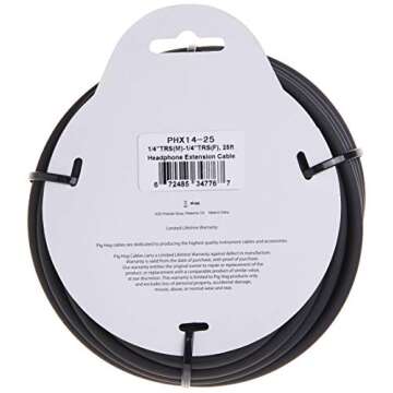 Pig Hog PHX14-25 Headphone Extension Cable 25ft