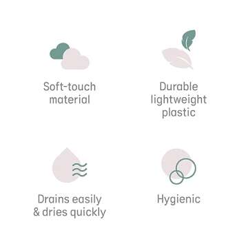 Angelcare Baby Bath Support (Pink) | Ideal for Babies Less than 6 Months Old