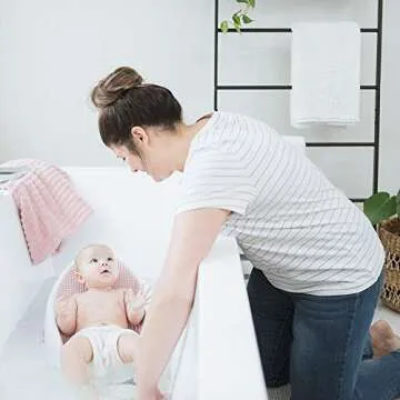 Angelcare Baby Bath Support in Pink for Newborn Safety