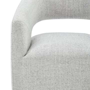 Chic KISLOT Upholstered Dining Chairs with Casters